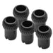 Plastic tube wrapping with imitation knot (Black, per 5) - Crook and Staple